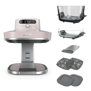 Ninja Crispi® Pro 6-in-1 Glass Air Fryer in Stone and Gold