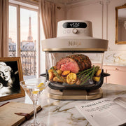 Ninja Crispi® Pro 6-in-1 Glass Air Fryer in Stone and Gold