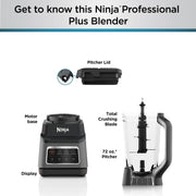 Ninja® Professional Plus Blender with Auto-iQ® in Grey