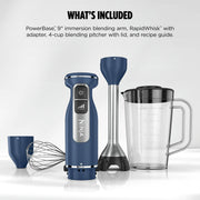 Ninja Power Immersion Blender with Whisk in Deep Navy