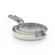 Ninja NeverQuit™ 3-Piece Ceramic Frying Pan Set in Forest Sage