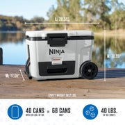 Ninja FrostVault™ 45qt Wheeled Cooler with Dry Zone in Pink