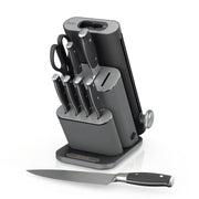 Ninja NeverDull® 10-Piece German Steel Knife Set with Removeable Sharpener in Stone & Gold